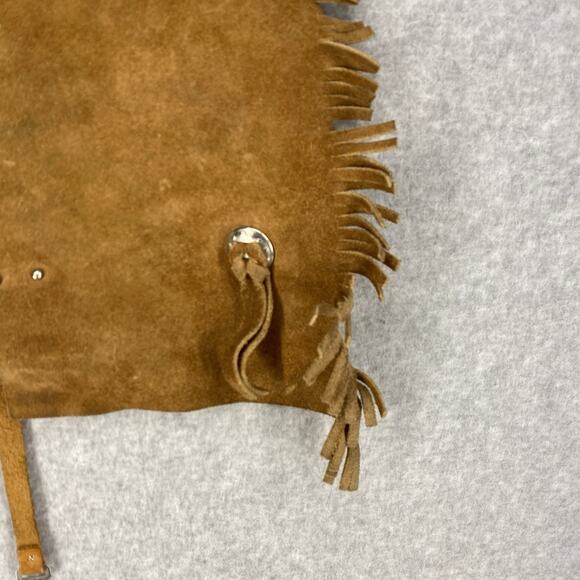 Vintage Sears Kids Suede Leather Fringe Cowboy Chaps Blue Size S (2-4) - Picture 6 of 7